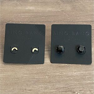 New Bing Bang mini stud earrings - two pair